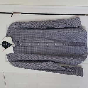 Men's Polo Checkered Dress Shirt